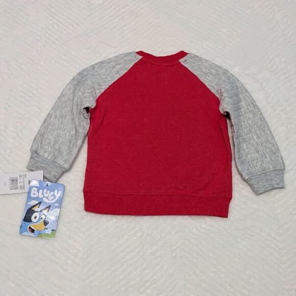 Bluey "Smoochy Kiss" Toddlers Crewneck Sweater Size 18M - Picture 6 of 6
